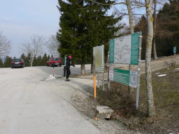 Start am Parkplatz beim Gasthaus Schoiber