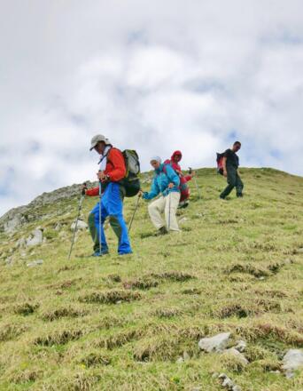 Abstieg von Thaurerjochspitze nach Süden