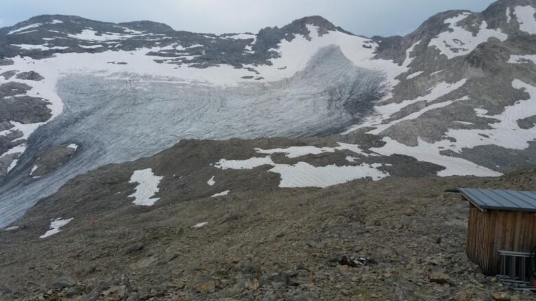 Brandner Gletscher, Schaflochsattel auf Weg zu Wildberg.