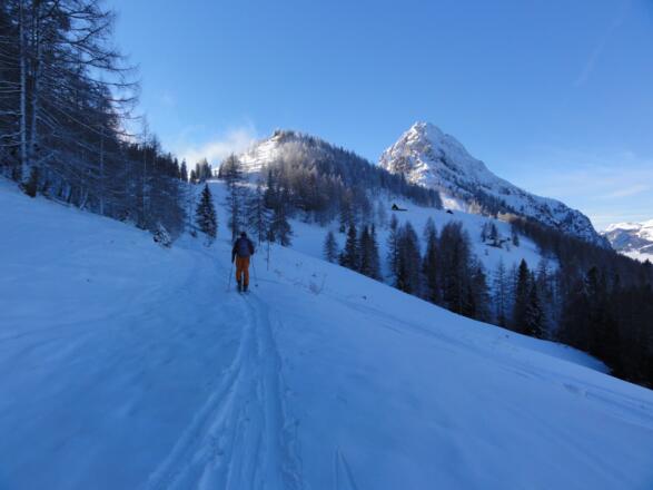 Aufstieg zum Sattel links vom Kl. Bosruck - rechts ist Arlingsattel