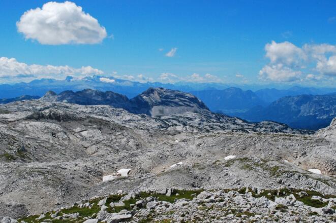Das Plateau des Toten Gebirges und die Weiße Wand
