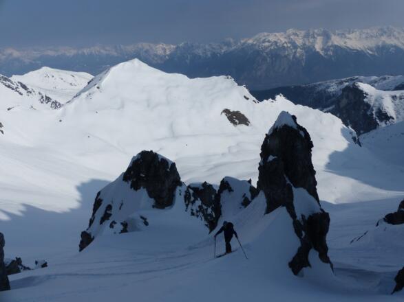 Toller Anstieg mit Blick auf die Südhänge des Widdersberg.