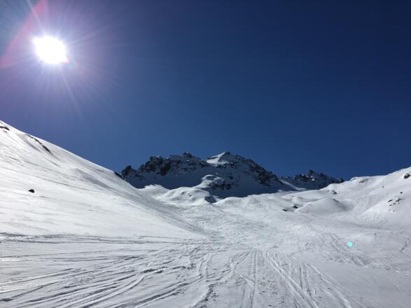 Haagspitze mit Aufstiegsroute