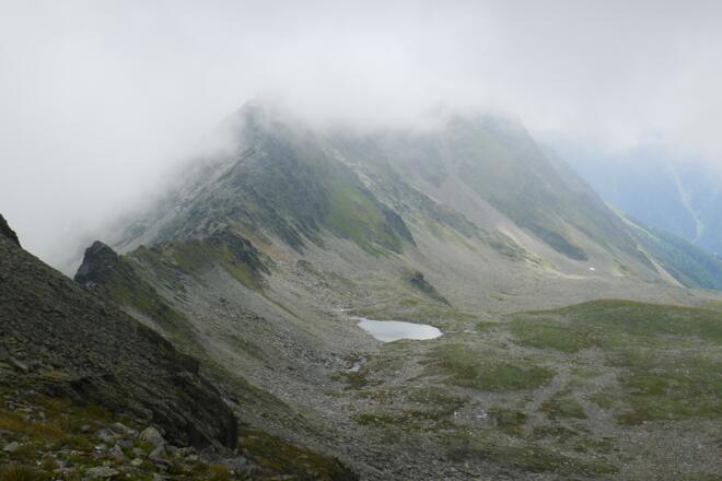 Am Törl, Blick zurück auf das Tögischer Bachl