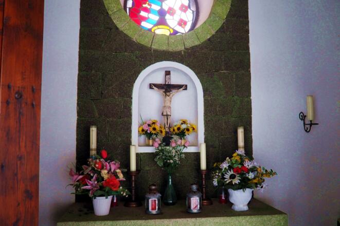 Wieder bei der Kapelle 927m