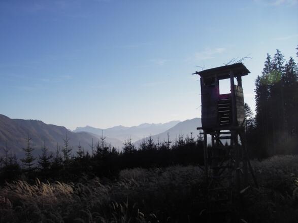 Jägerstand mit Blick ins Ennstal