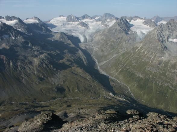 Talschluss vom Jamtal mit Hütte