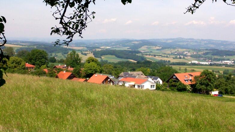 Roithener Kogel 449m, Blick ins Eferdinger Becken