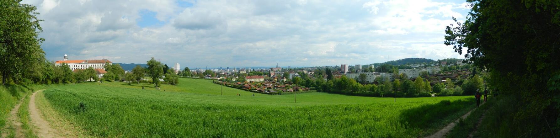 Petrinum, Blick nach Linz