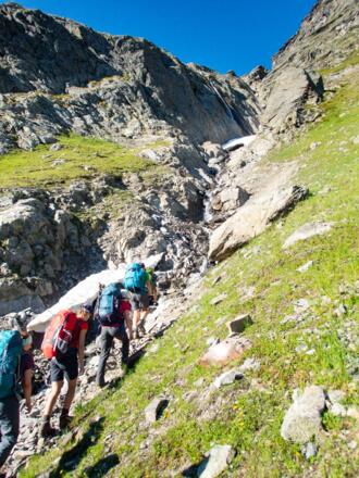 Aufstieg zum Felderjöchl