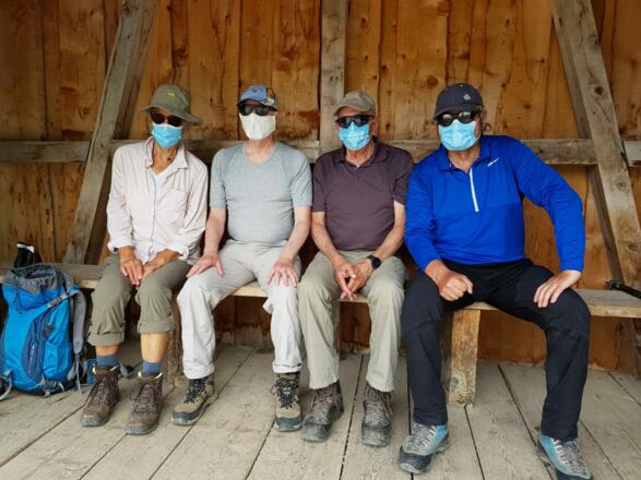 Bergsteiger trotzen der Corona-Pandemie