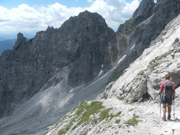Abstieg vom Steiglpass