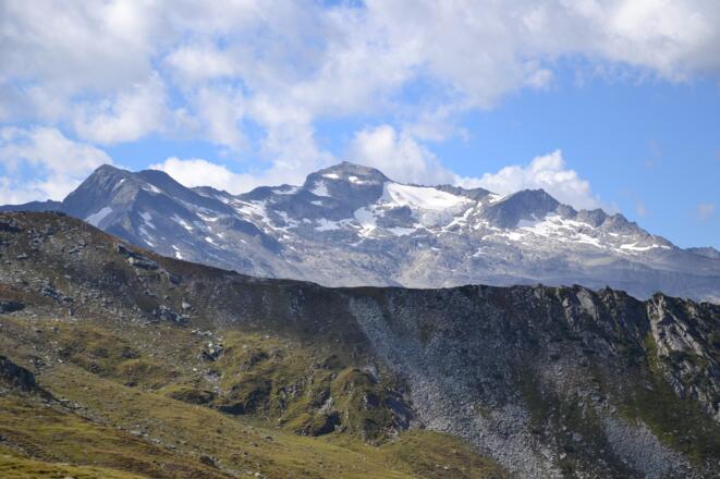 Blick vom Kreekar zum höchsten Berg des Großarltals, dem Keeskogel 2884m