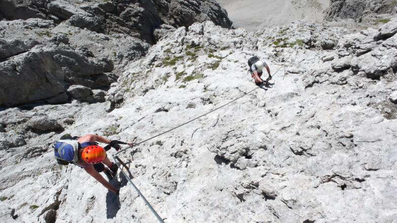 Im Laserzklettersteig