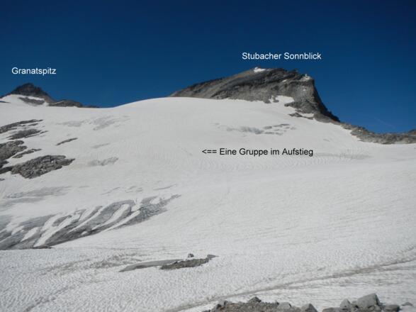 Blick vom Anseilpunkt