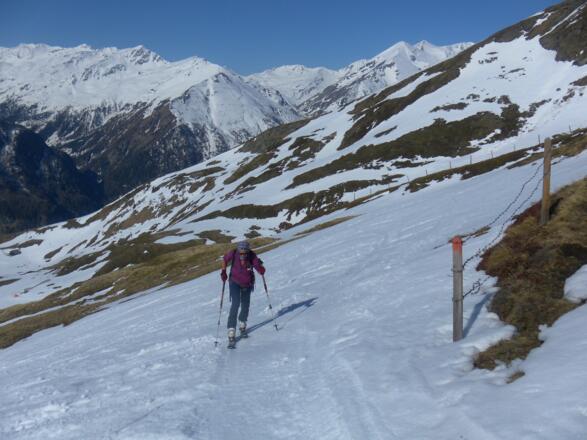 auf der Schareck Skiroute