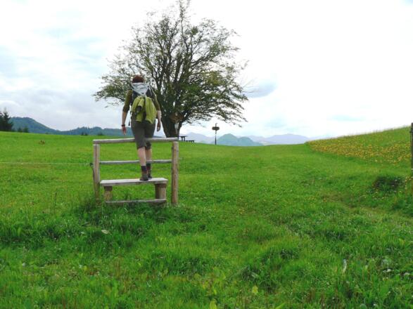 ...und gelangen an deren Ende zum Schneeherrgott
