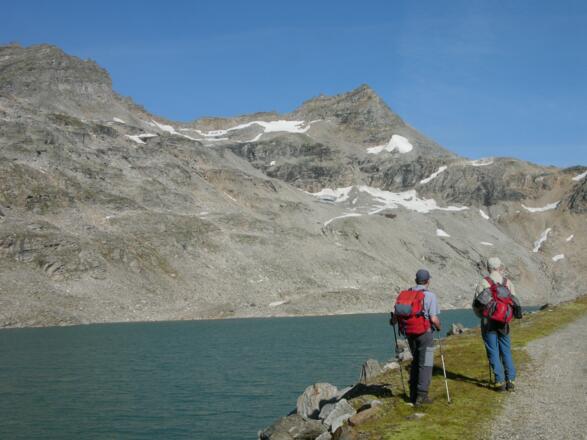 auf dem Weg zur Fraganter Scharte