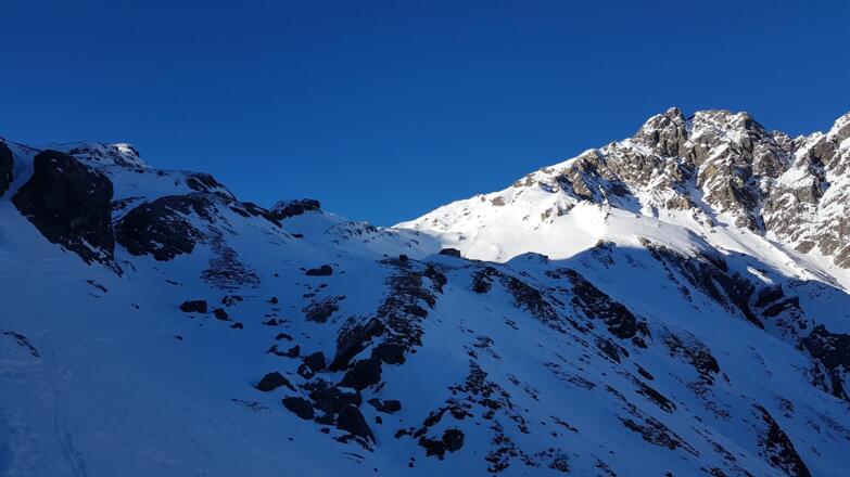 kurz unterhalb der Hirtenhütte auf ca. 1900m
