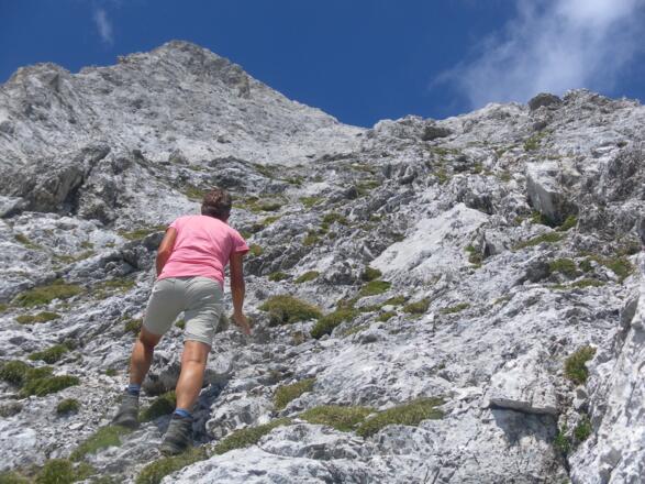 recht brüchiges Gestein