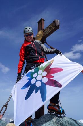 Christian Wadsack, Präsident des österreichischen Alpenvereins, freut sich über diesen wunderbaren Tag.