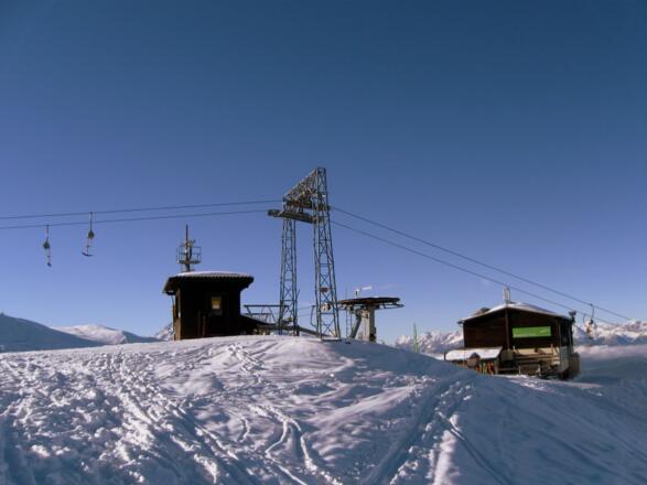 Start an der Bergstation des Birgitzköpflliftes.