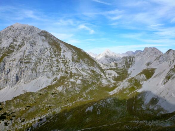 Blick auf die kl. Stempeljochspitze