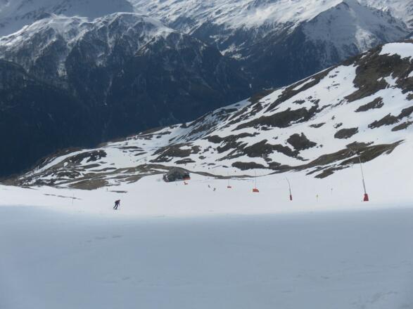Piste über der Gruberalm