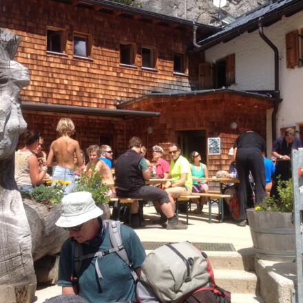Das ankommen ist immer am schönsten. Muttekopfhütte.