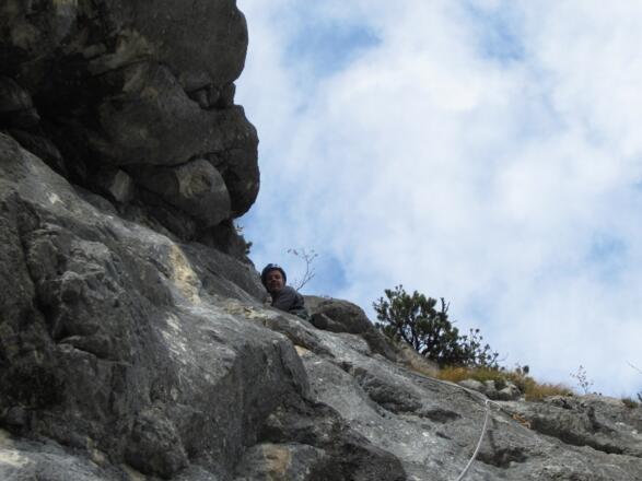 in der 5. Seillänge
