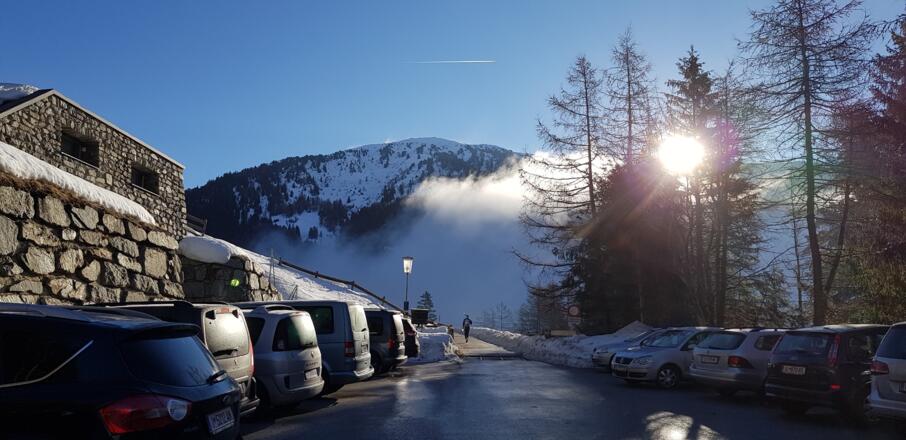 Start beim Parkplatz Hinterlarcher