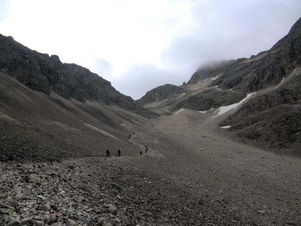 Im unteren Teil des Schlauchkars