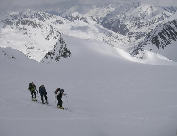 am feinen oberen Gletscher