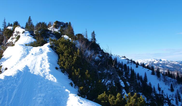Rückblick vom Grat zum Benn Nock