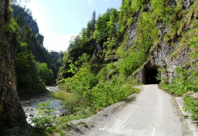 Tunnel entlang der Strecke
