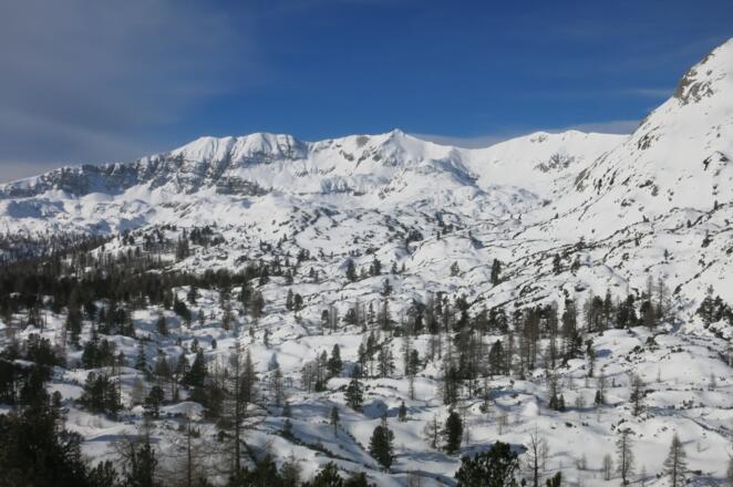 Blick nach Westen (Hochmölbing, Kreuzspitze, Schrocken)