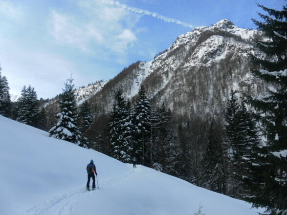 Bürglkopf Nordflanke aus dem Spielberggraben