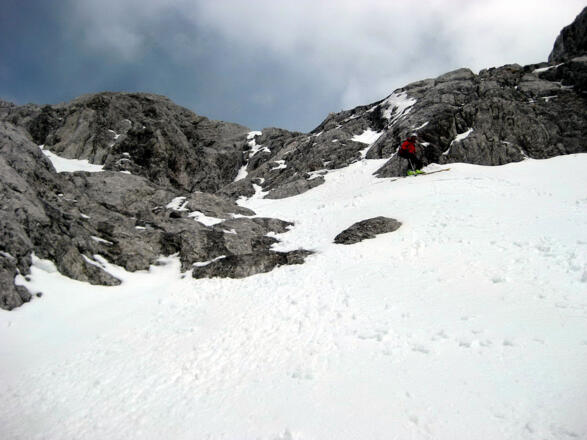 steile Einfahrt in das Windlegerkar