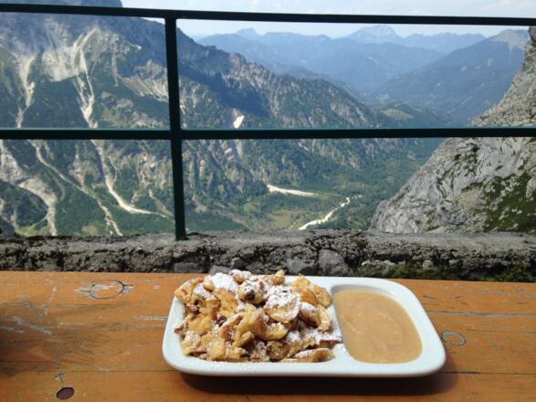 Stärkung nach der Tour mit Silvias Kaiserschmarrn auf der Welser Hütte