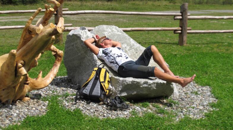 Relaxen an der Schwefelquelle