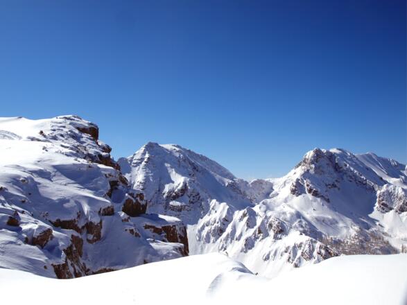 Am Plateau 1850 m mit Blick zum Pyhrner Kampl