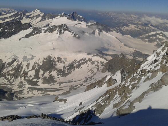 Blick vom Großvenediger nach Südwesten