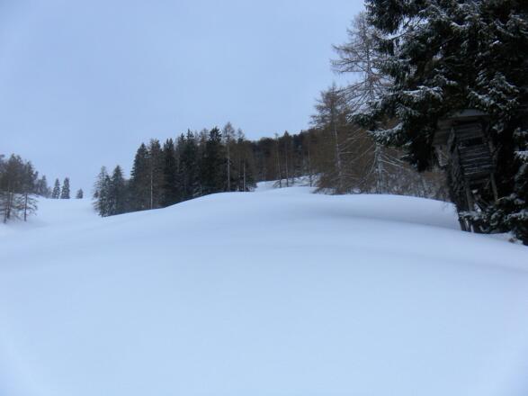 Abflachung bei der Breitenbergalm