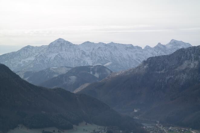 Blick zur Prielgruppe vom Kleinen zum Großen Priel.
