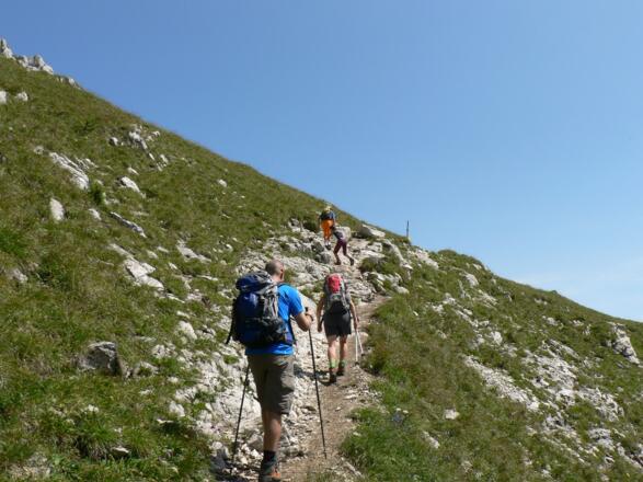 Kurz vor dem Roten-Wand-Sattel