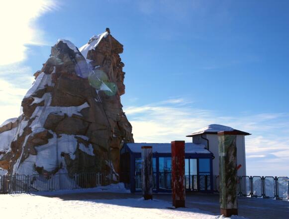 Panorama-Terrasse 3250m bei den Gefrorenen Wandspitzen