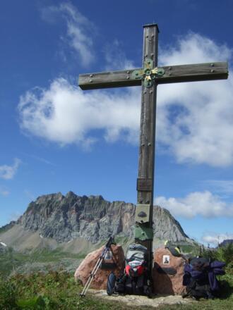 Gipfel des Formaletsch mit Roter Wand im Hintergrund