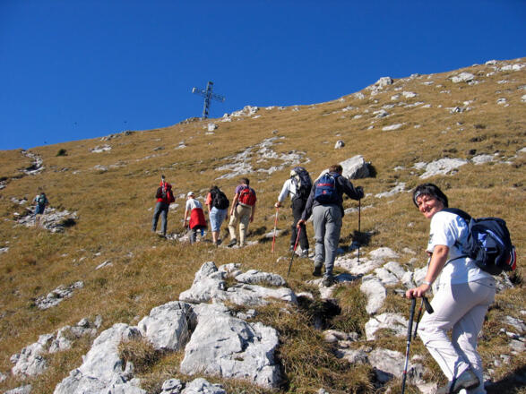 Die letzten Meter zum Brunnkogelgipfel