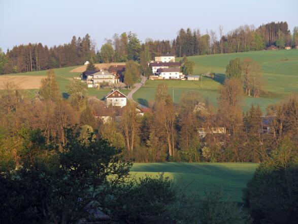 Blick von Oberthumberg auf die Ortschaft 'Redl