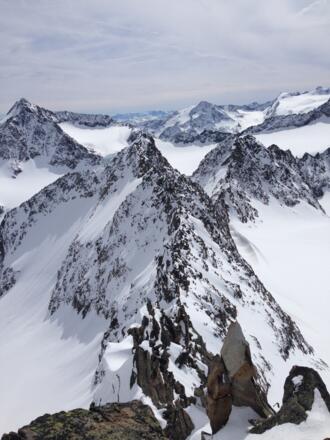 Blick auf den Süd- Ostgrat